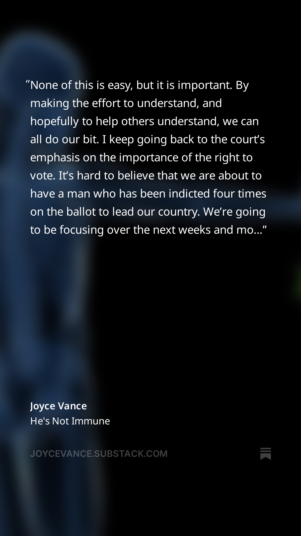 Joyce Vance quote